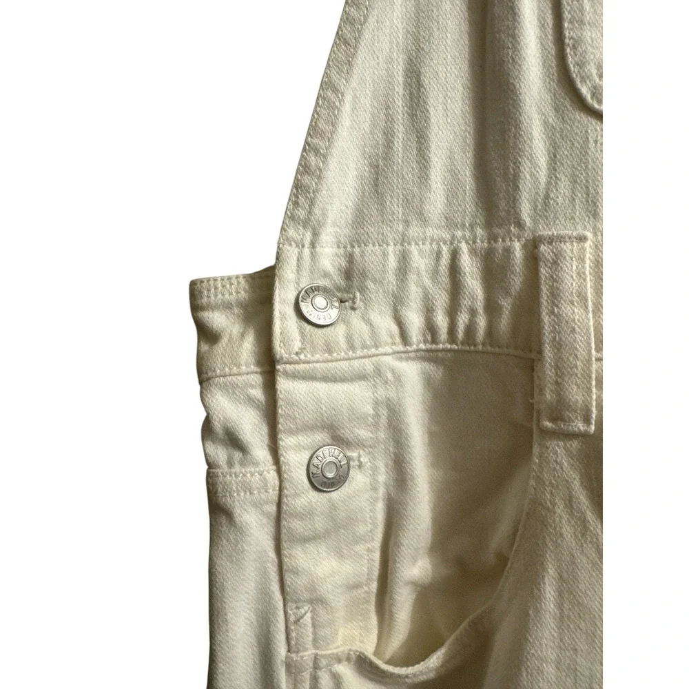 Madewell Women's White 100% Cotton Overalls Size L - Picture 4 of 11